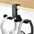 Dual Headphone Holder Desk Clamp