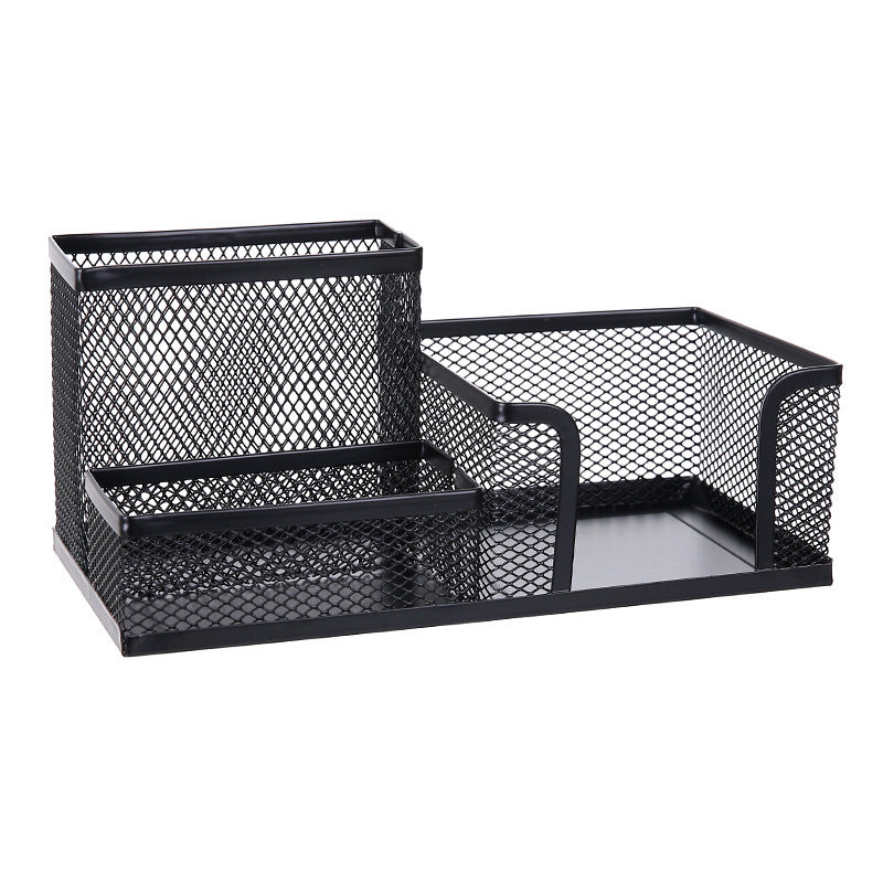 Metal Four-Grid Pen Holder