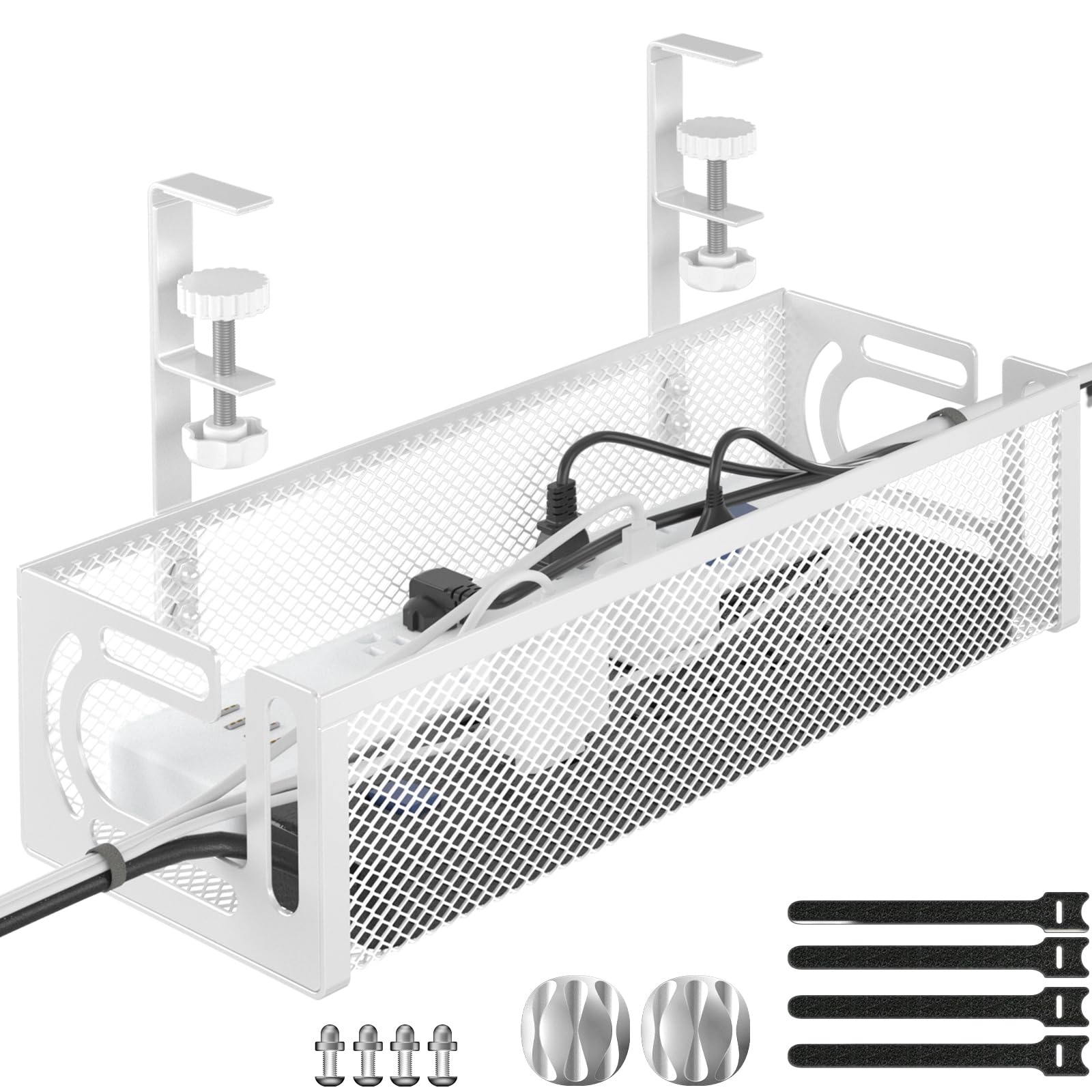Cable Management Under Desk Tray NO TOOLS NEEDED